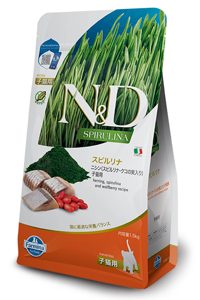 N&Dスピルリナ ニシン 子猫用